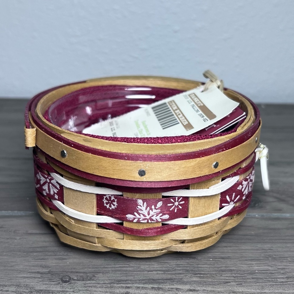Longaberger NIB 2010 Tree Trimming Little Falling Snow Basket Combo Christmas - Picture 15 of 16